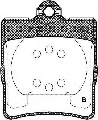 OPEN PARTS bpa070910 -  Комплект тормозных колодок, дисковый тормоз